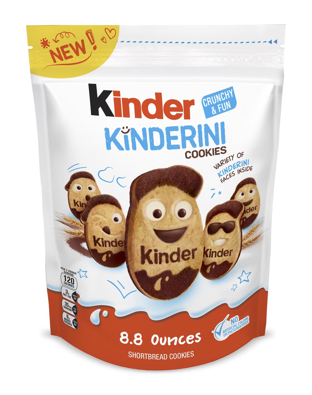Kinder Ini Crunchy & Fun Cookies (8.8 oz, 20 ct)