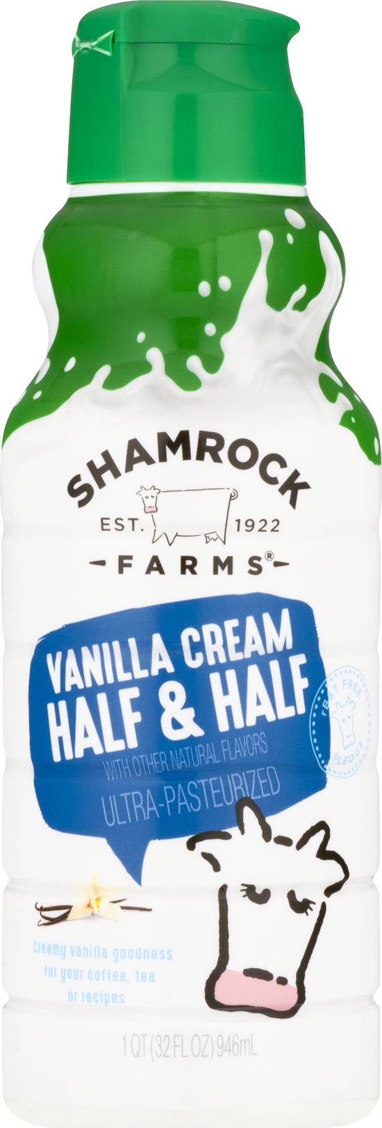 Shamrock Farms Half and Half, 1 Qt