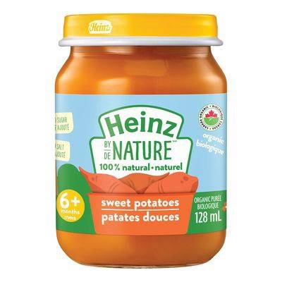 Heinz by Nature · Purée de patate douce bio (128 ml) - Organic sweet potato purée (128 mL)