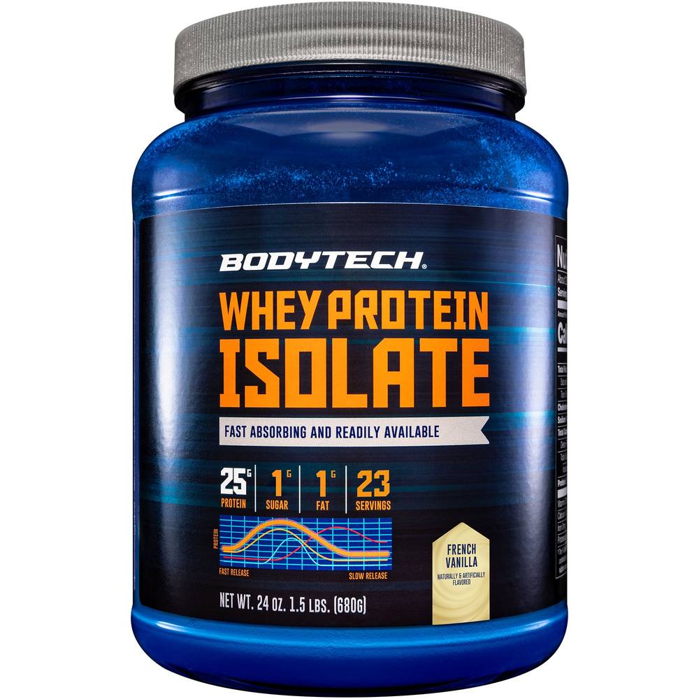 Bodytech Whey Protein Isolate Powder (24 oz) (french vanilla)