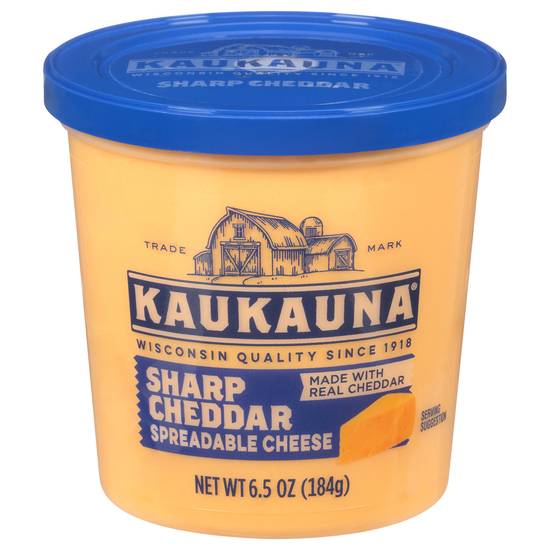 Kaukauna Spreadable Sharp Cheddar Cheese (6.5 oz)