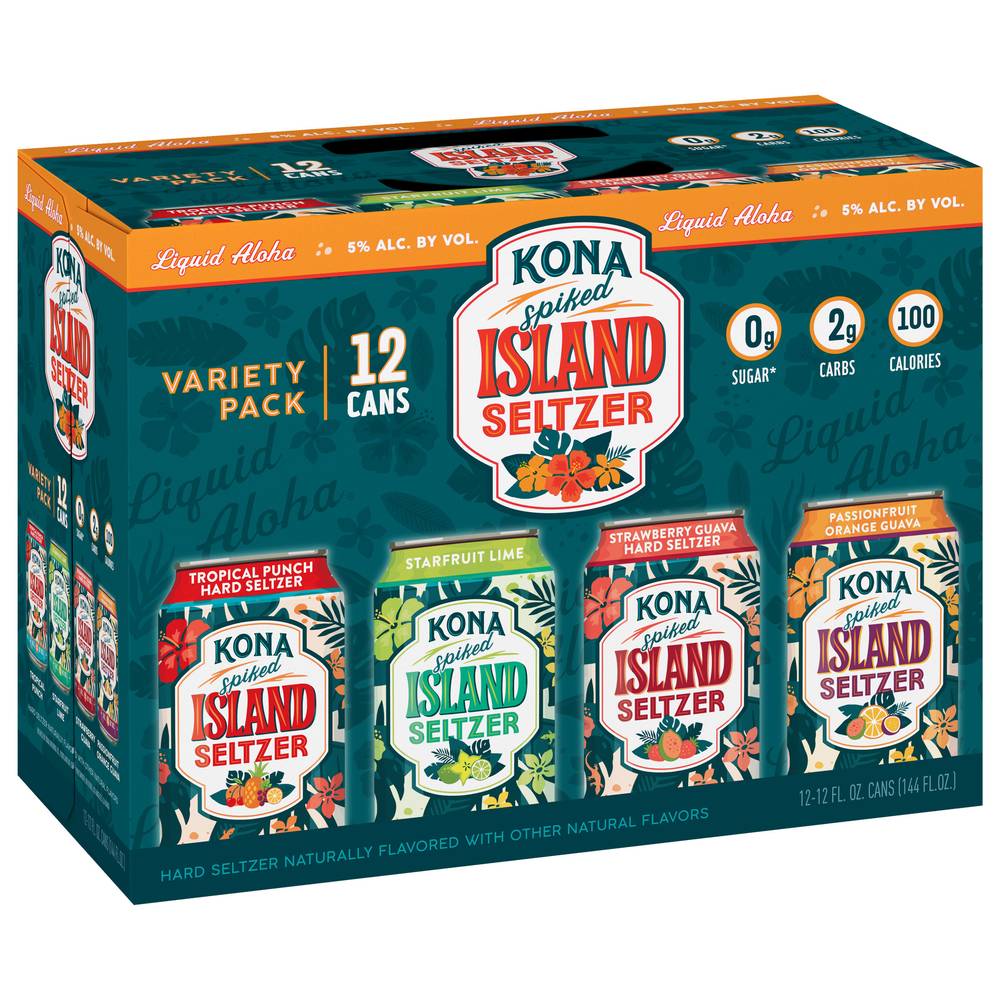 Kona Island Seltzer Variety pack (12 ct, 12 fl oz)