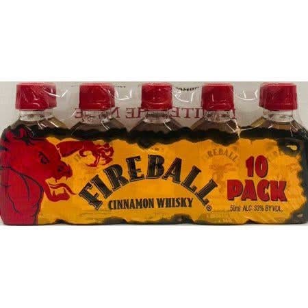 Fire Ball, Cinnamon Whiskey, 10pk