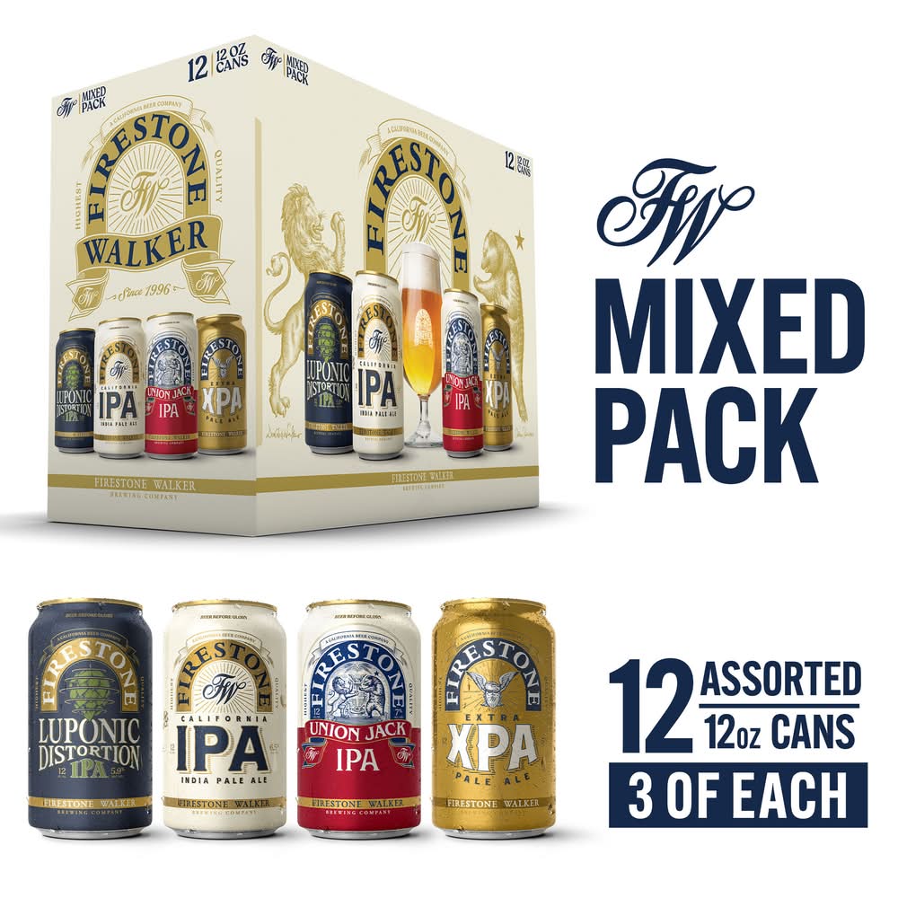 Firestone Walker Ipa Mixed pack Beer (12 x 12 fl oz)