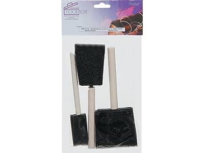 Crafters Toolbox Foam Brushes, 1/2/3, 3/Pack (1095-16)