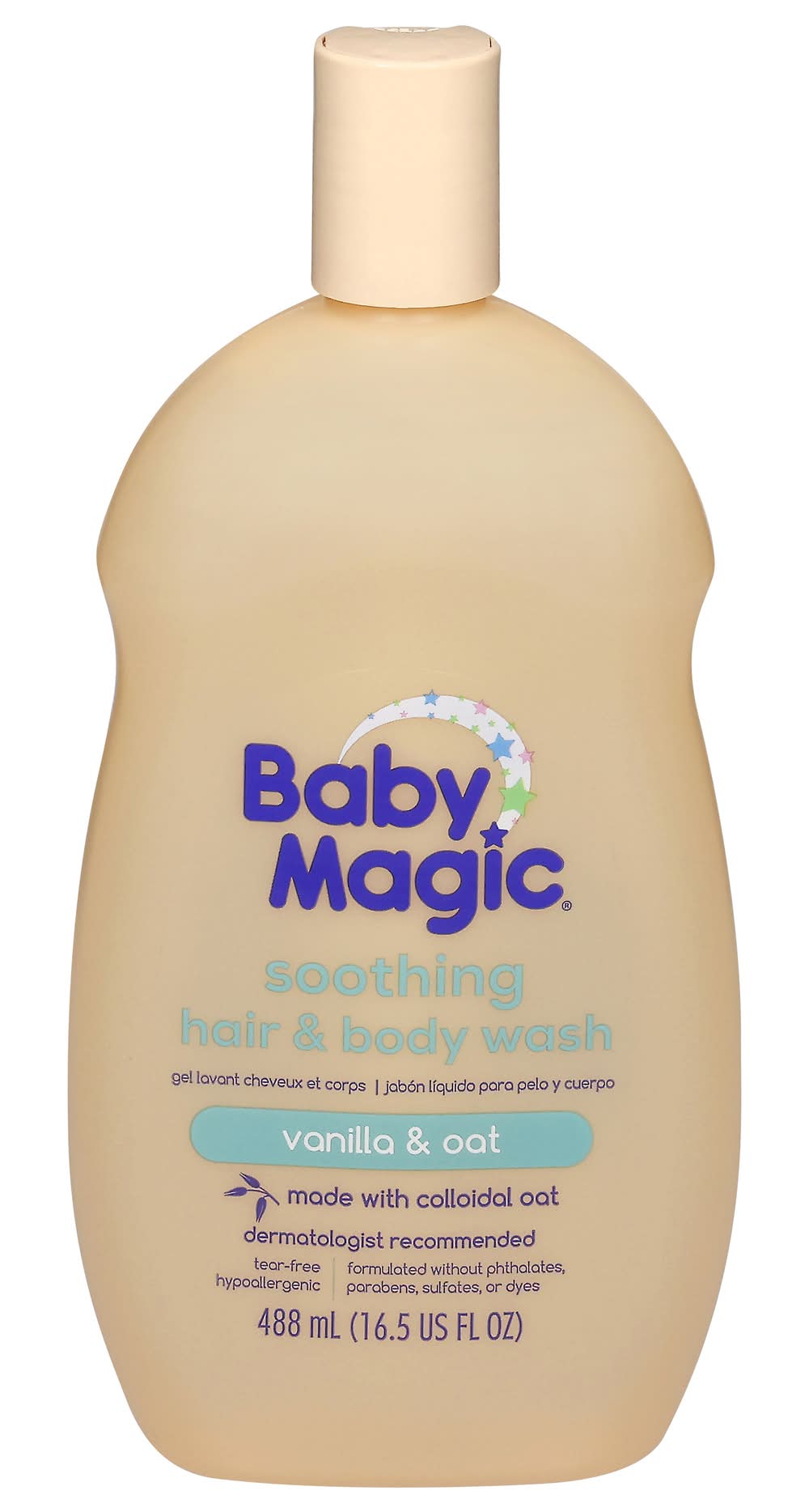 Baby Magic Soothing Hair & Body Wash, Vanilla- Oat (16.5 fl oz)