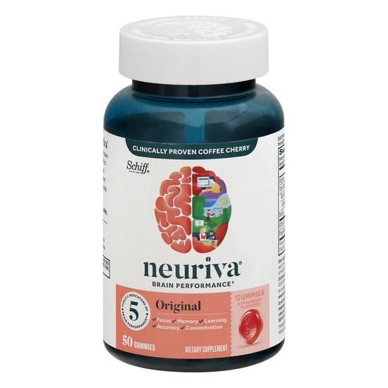 Neuriva Schiff Original Strawberry Brain Performance Gummies (50 ct)