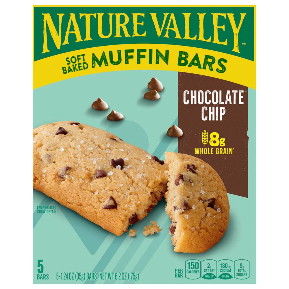 Nature Valley Soft-Baked Muffin Bars, Chocolate Chip (6.2 oz, 5 ct)