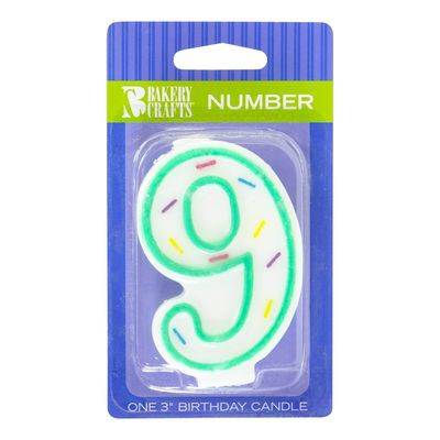 Bakery Crafts Anniversary Candle Number 9 (1 un)