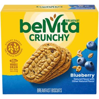 belVita Breakfast Biscuits, Blueberry (1.76 oz, 5 ct)