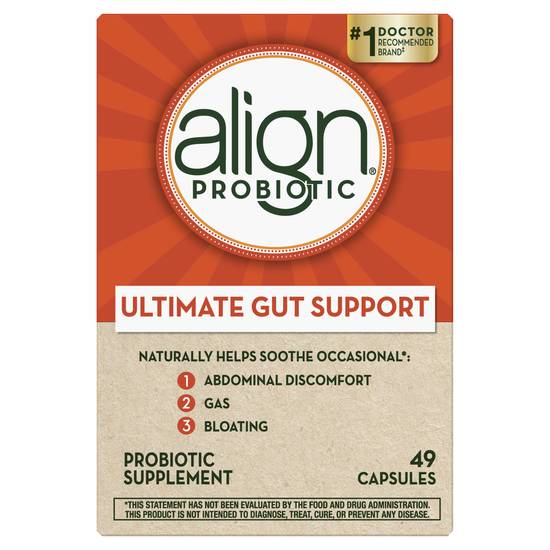 Align Daily Probiotic Supplement Capsules for Women and Men - 49 ct
