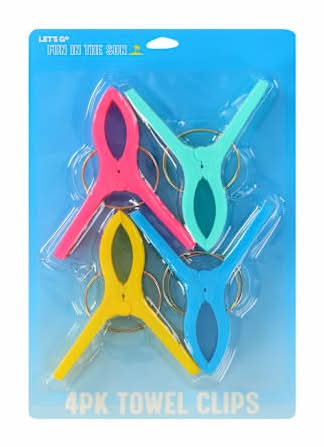 Towel Clips 4-Pack