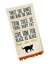 Binx Cat Spell Dish Towel - Hocus Pocus