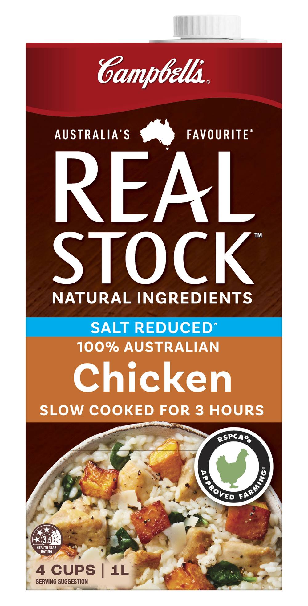 Campbell's Real Salt Reduced Chicken Stock (1L)