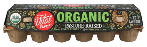 Vital Farms Organic Pasture-Raised Large Grade A Eggs