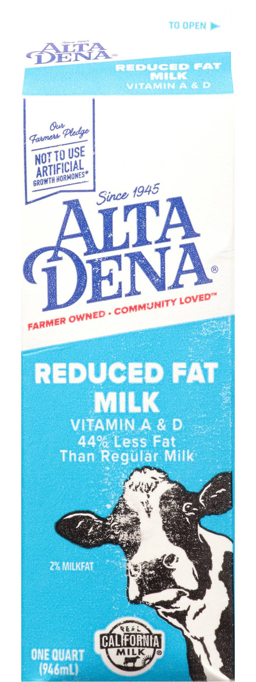 Alta Dena Reduced Fat Milk With Vitamin a & D (1 qt)