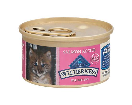 Blue Buffalo · Grain Free Wilderness Salmon Recipe Kittens Food (3 oz)