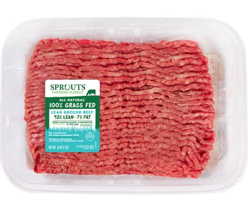 Sprouts Grass-Fed 93% Lean Fresh Ground Beef