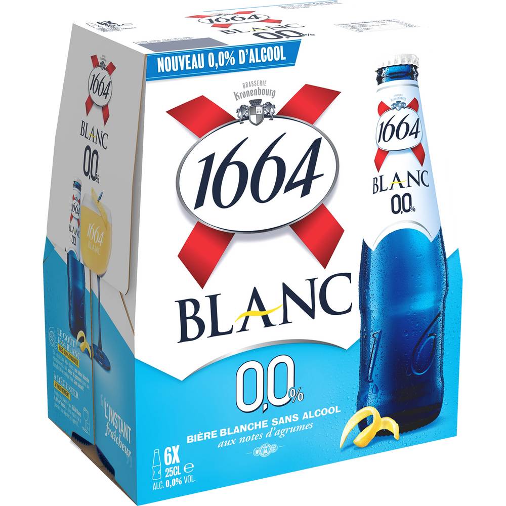 1664 - Blanc bière sans alcool (6 x 250ml)