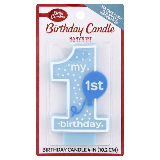 Betty Crocker Baby's First Birthday Candle (1 ct)