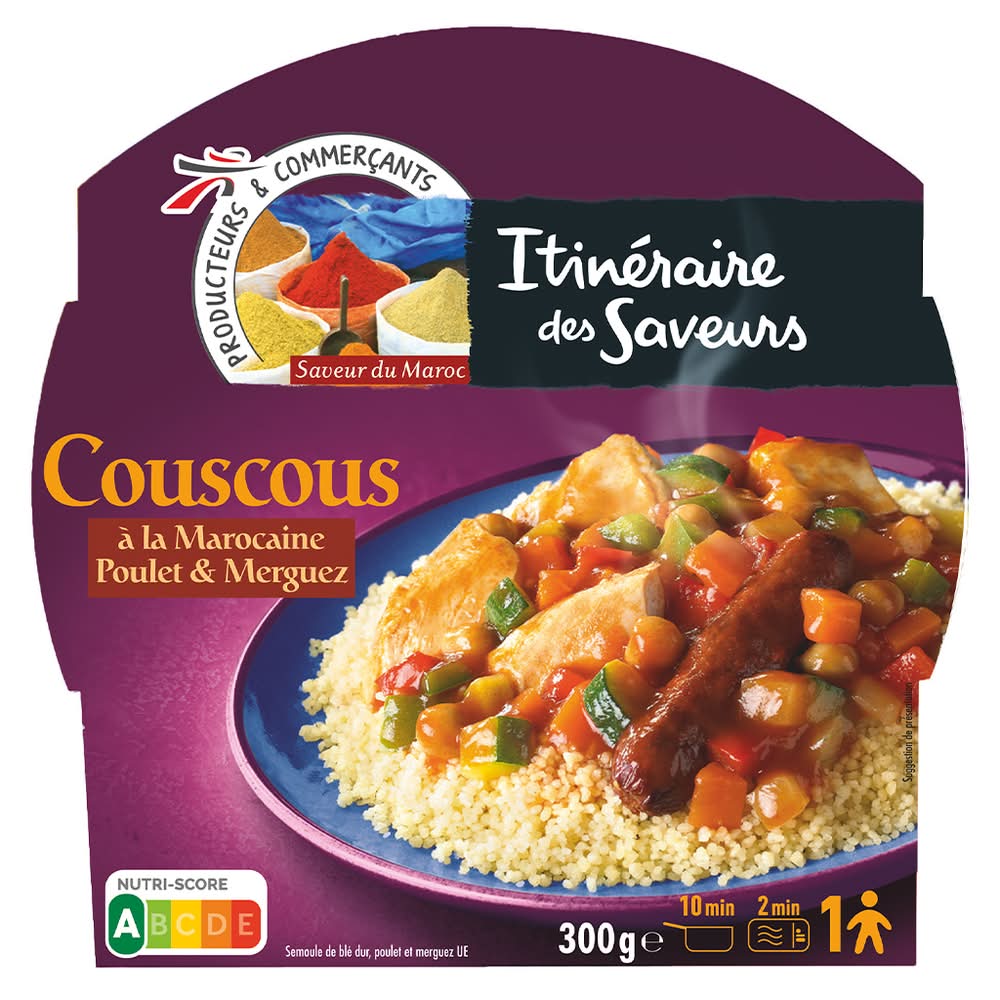 Itinéraires Des Saveurs - Cuscuz de Frango e Merguez, 300 g