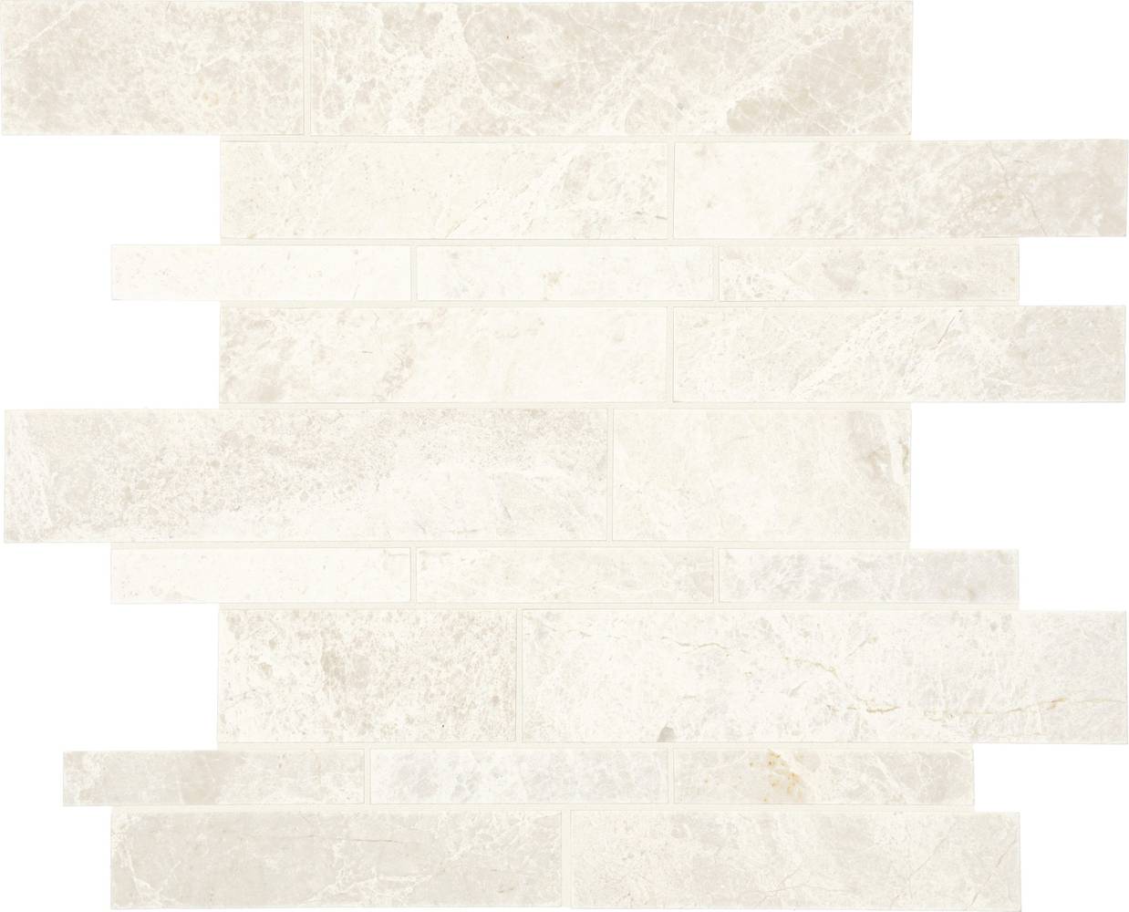 American Olean Genuine Stone Cream Swirl 11-in x 14-in Honed Natural Stone Marble Linear Floor and Wall Tile (0.96-sq. ft/ Piece) | GS14RNLNMSCCHN