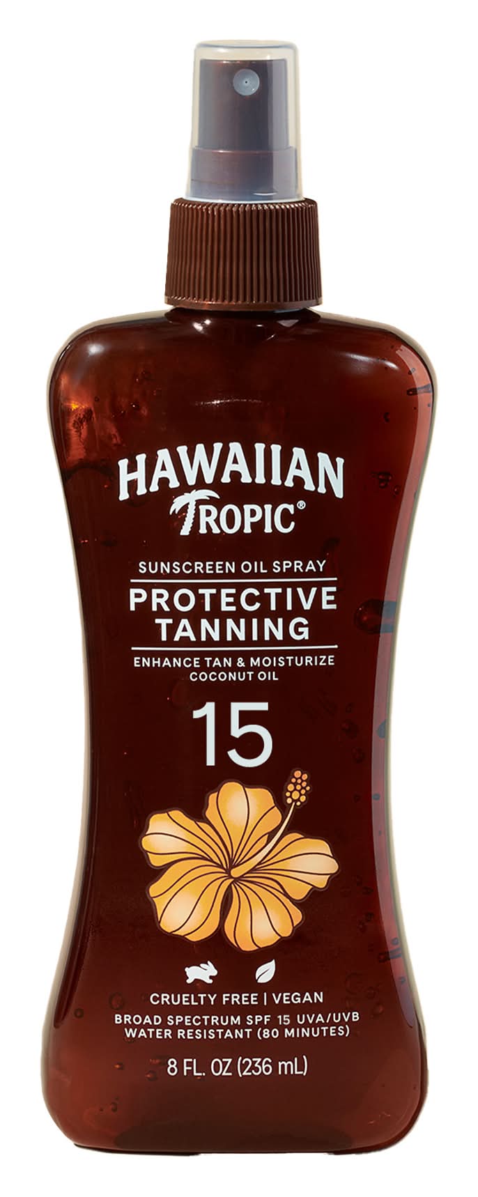 Hawaiian Tropic Island Tanning Coconut Spf 15 Dry Spray Oil (8 fl oz)