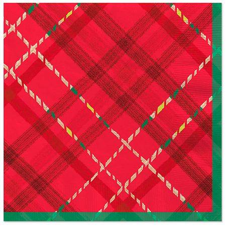 Hallmark Holiday Plaid Dinner Napkins - 20.0 ea