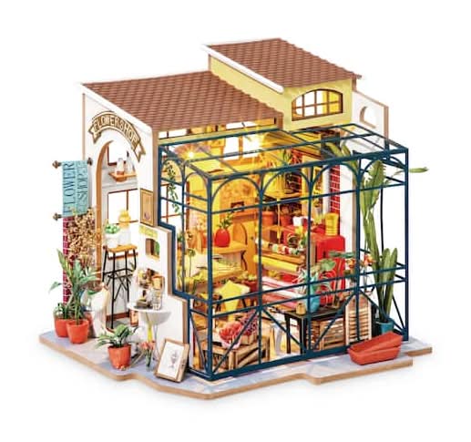 Robotime Rolife Emily's Flower Shop Diy Miniature House Kit