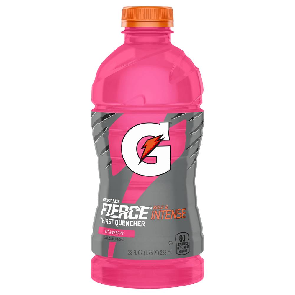 Gatorade Fierce Bold & Intense Thirst Quencher Sports Drink, Strawberry (28 fl oz)