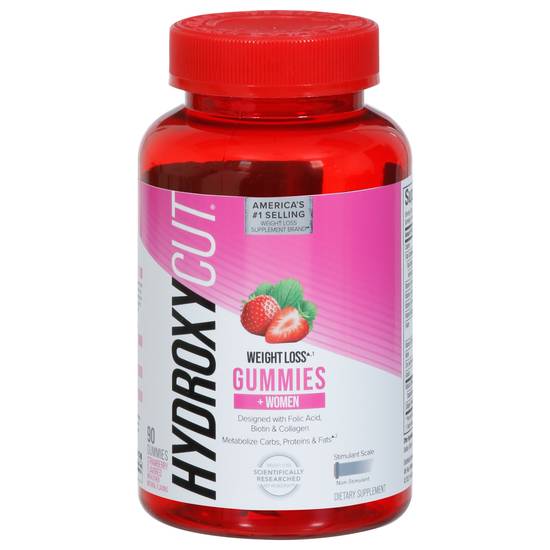 Hydroxycut Strawberry Flavored Weight Loss Gummies For Women