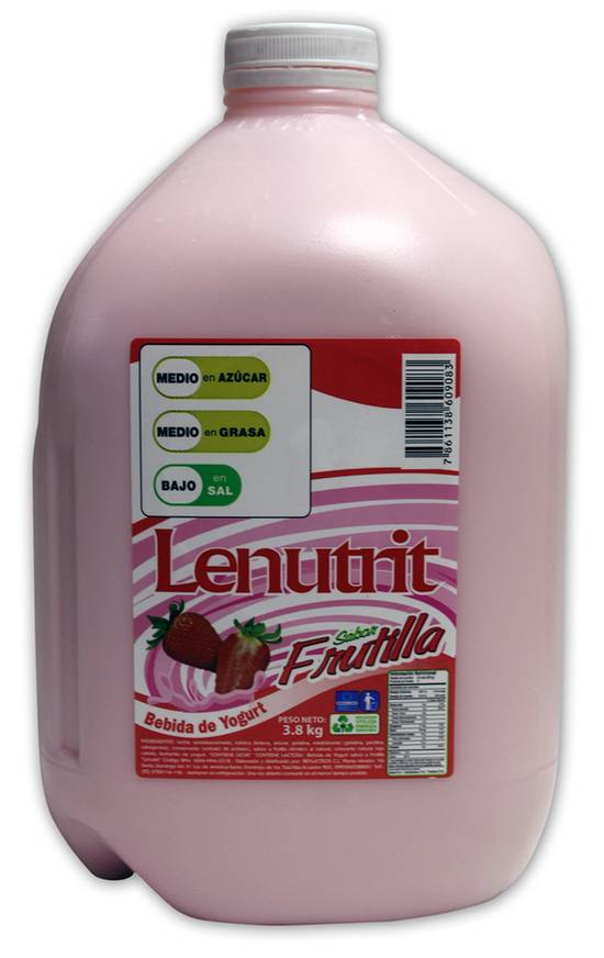 Bebida De Yogurt Sabor Frutilla Lenutrit 3.8