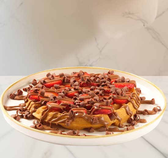 Strawberry Chocolate Indulgence Waffle