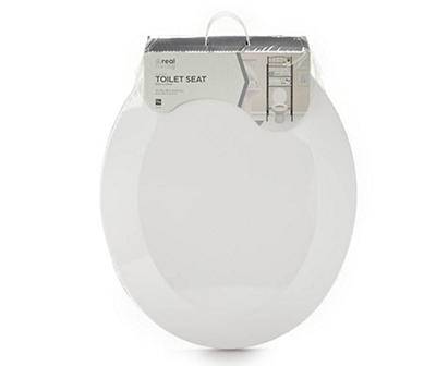 Real Living Plastic Toilet Seat (16.5"L x 14.17"w x 2.05"h/white)