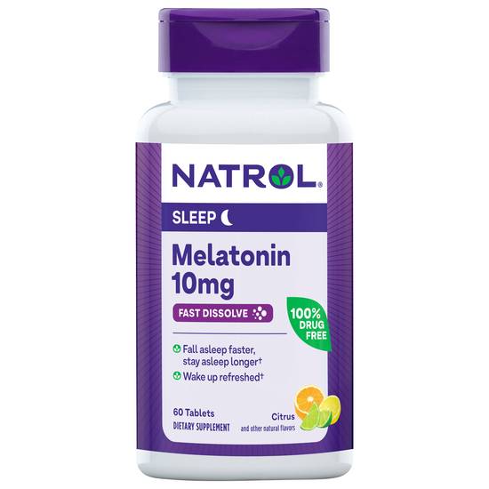 Natrol Tablets Maximum Strength Citrus Melatonin