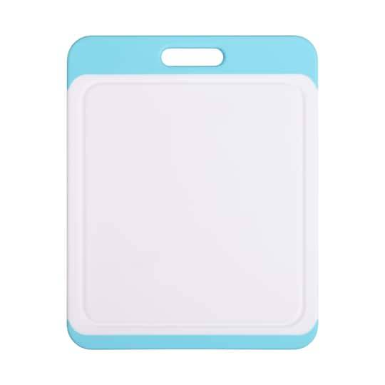 Celebrate It Non-Slip Cutting Board (10" x 8"/white-teal)