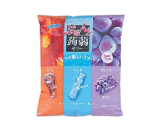 【補助食品】オリヒロ 蒟蒻ゼリーラムネコー�ラグレープ