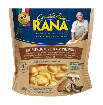 Rana ravioli aux champignons