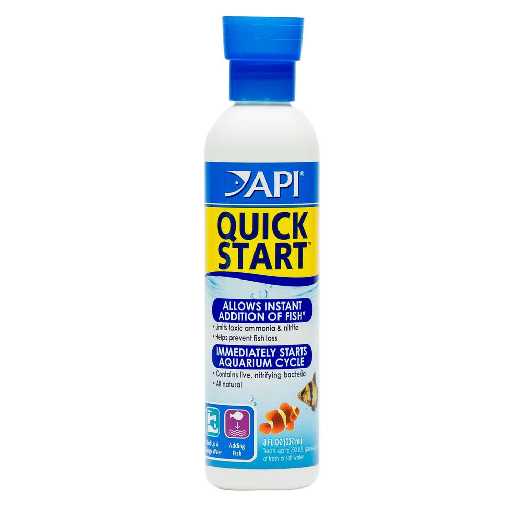 API Quick Start Freshwater & Saltwater Aquarium Nitrifying Bacteria 8-ounce Bottle