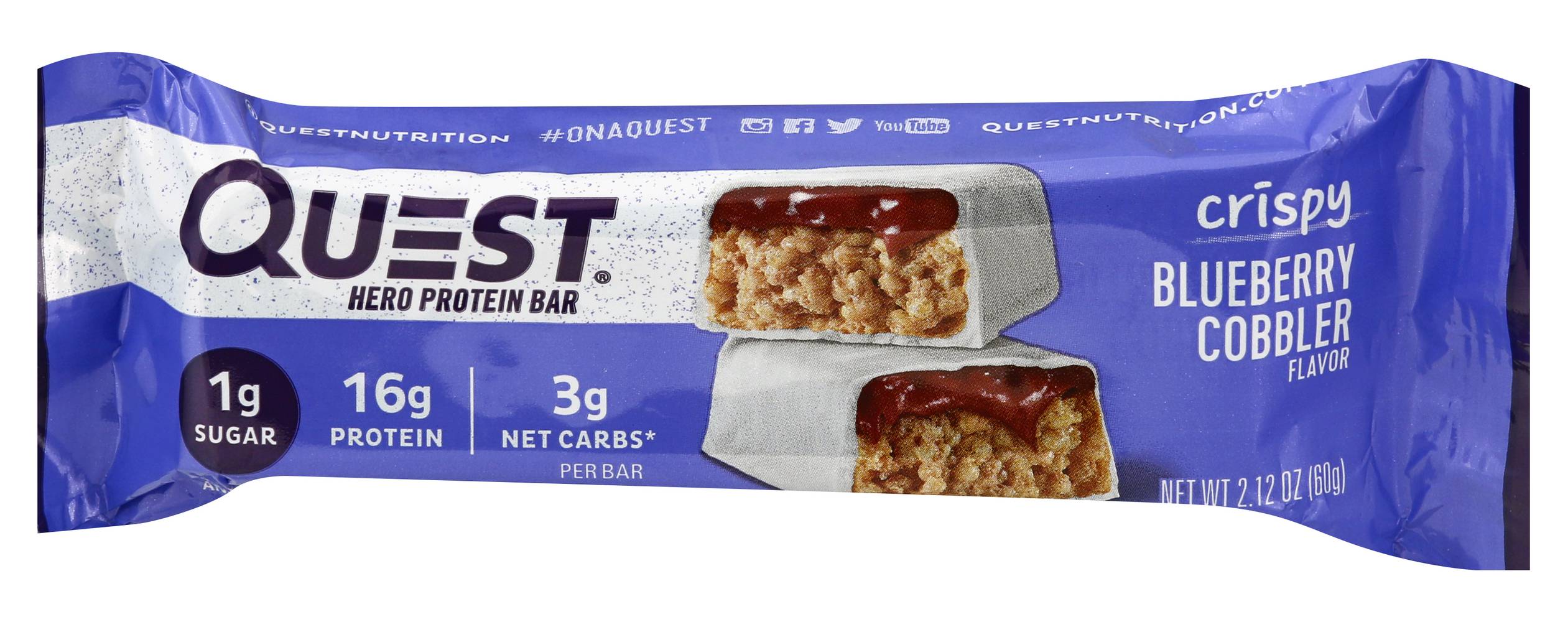 Quest Hero Blueberry Cobbler Bar (2.1 oz)
