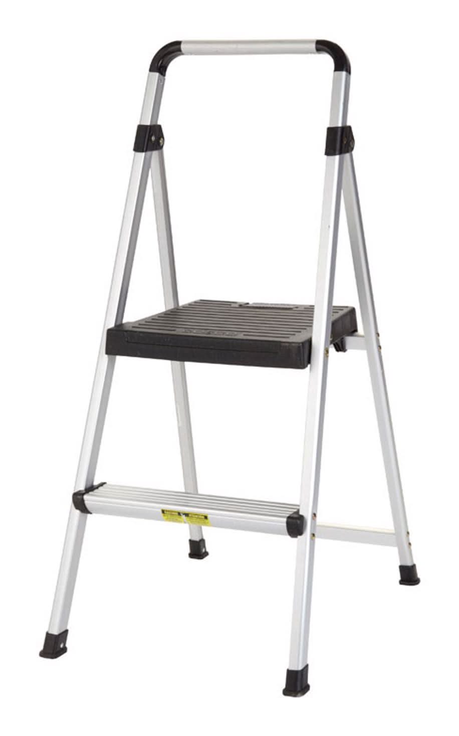 Cosco 39.37 In. H X 18.5 In. W X 23.62 In. D 225 Lb. Cap. 2 Step Aluminum Folding Step Stool