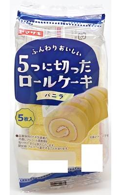 ヤマザキ　５つに切ったロールケーキ　バニラ　５枚入
