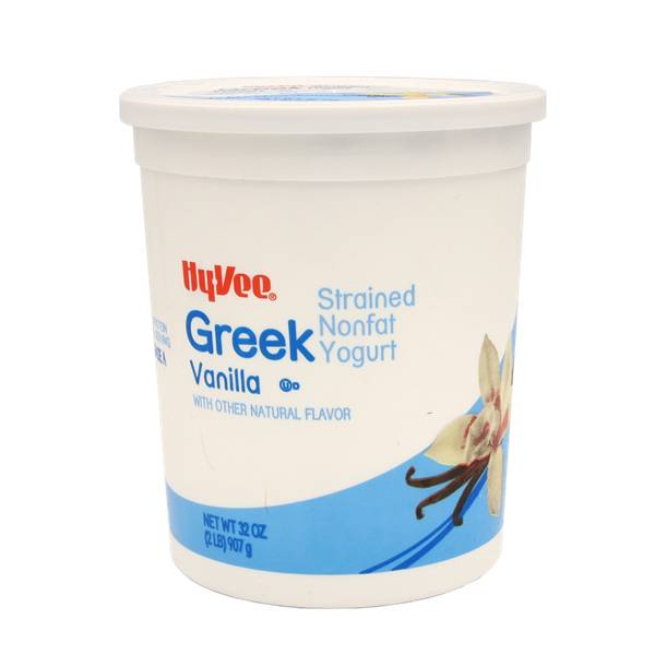 Hy-Vee Vanilla Strained Nonfat Greek Yogurt
