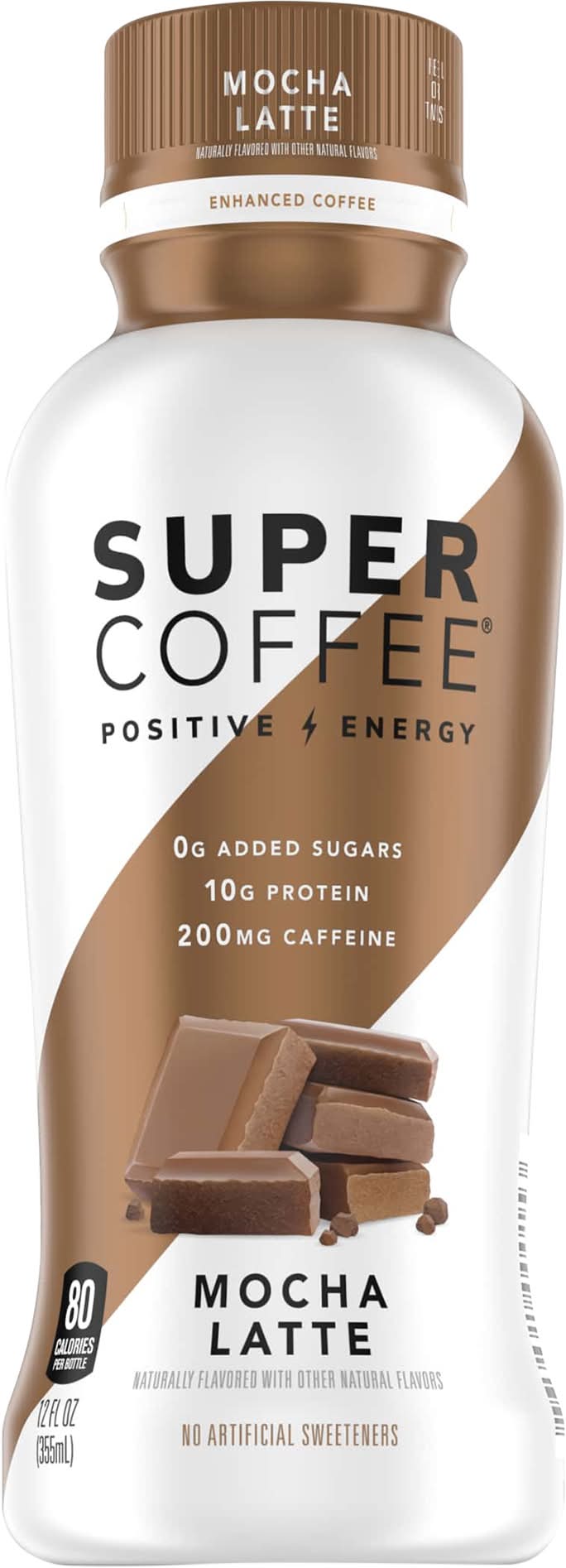 Super Coffee Sweet & Creamy Coffee Protein Drink, Mocha Latte (12 fl oz)