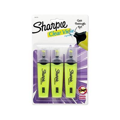 Sharpie Clear View Highlighters Yellow (3 ct)