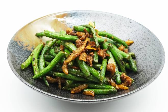 P42. Minced Pork, Dry Fish with Olive and Green Bean 欖菜魚仔肉碎四季豆