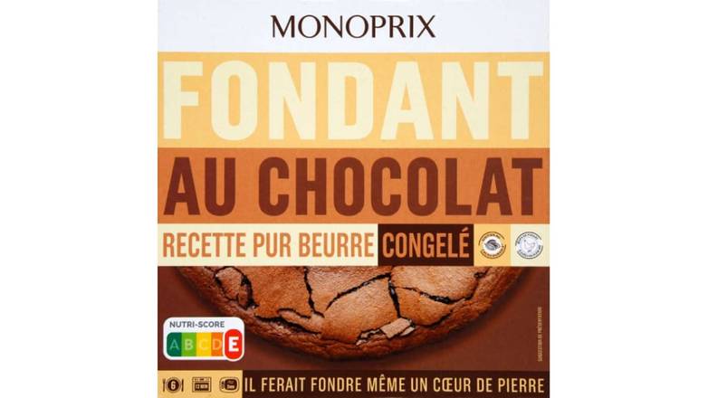 Monoprix - Fondant au chocolat