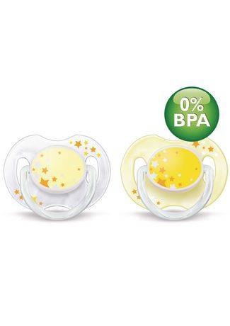 Philips Avent Scf176/18 Bpa Free Nighttime Infant Pacifier, 0-6 Months, Colors May Vary, 2-pack (nighttime infant pacifier, 0-6 months)