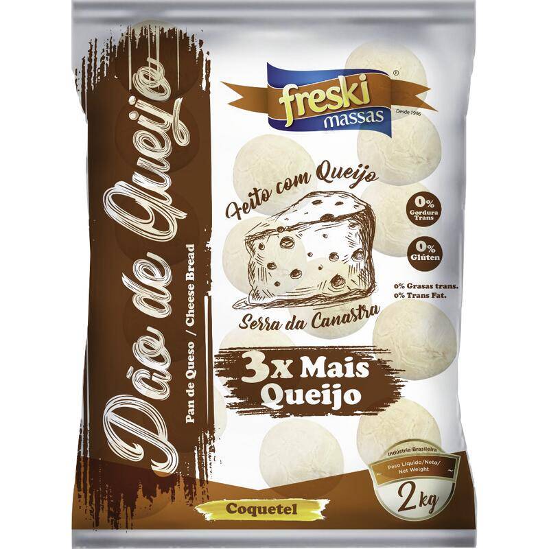 Freskimassas pão de queijo coquetel congelado (2kg)