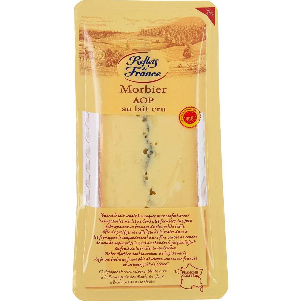 Morbier Au Lait Cru AOP REFLETS DE FRANCE - le paquet de 250g